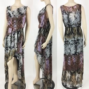 Casting Womens High Low Dress Sz Small Boho Hi-Lo